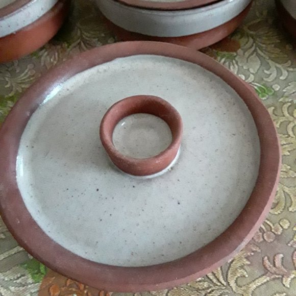 Vintage Earthenware Set of 6 Bowls - Picture 2 of 5